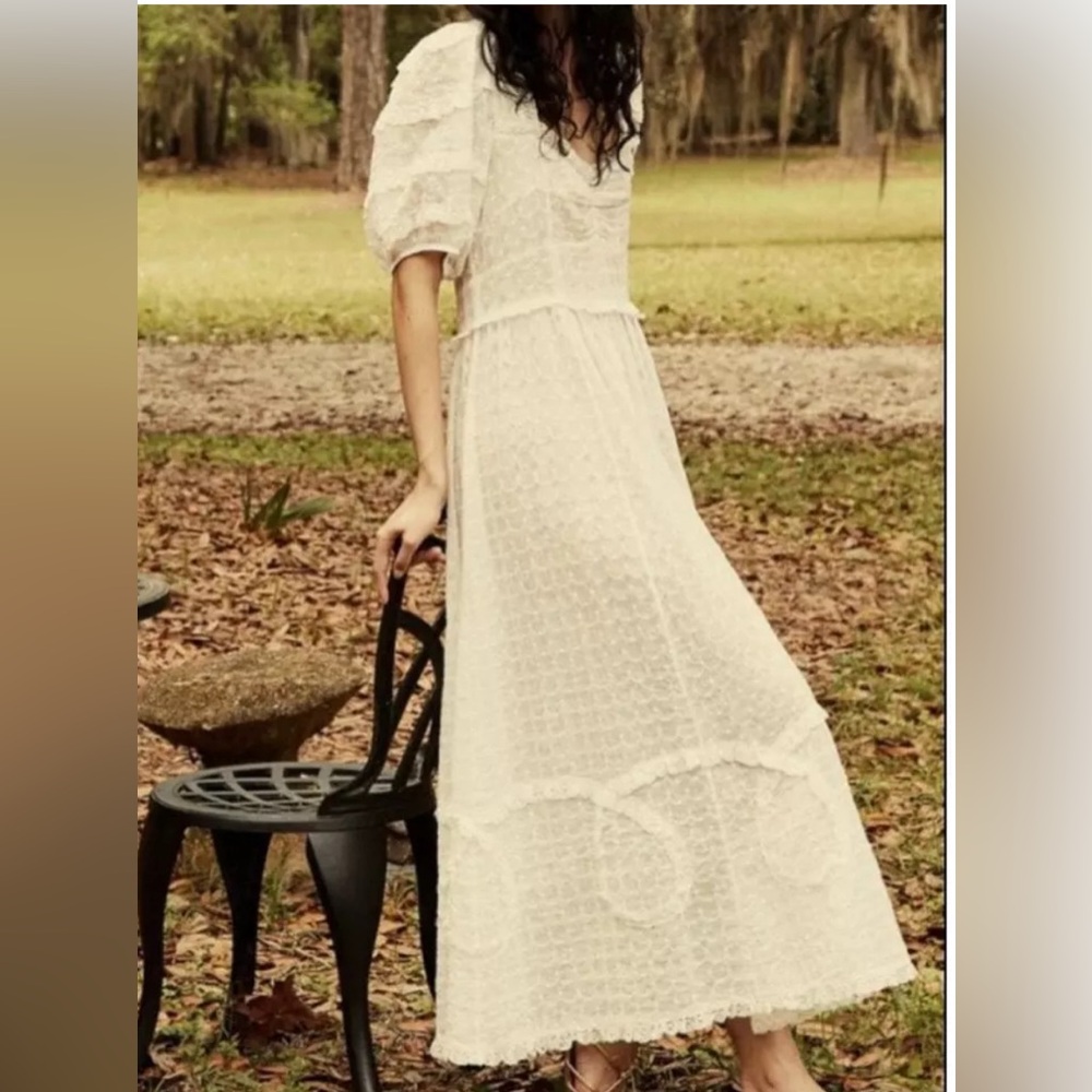 DAMAGED Doen Vienna dress in salt - M